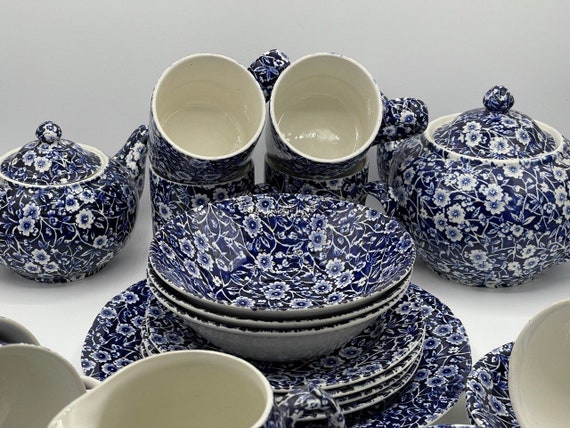Burleigh Calico プレート 3枚セット 未使用♡ Burleigh Ware Calico Vintage Burgess & Leigh Collection - Etsy