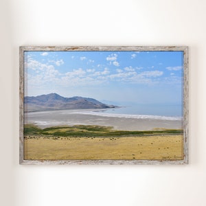Antelope Island State Park, Salt Lake View Digital Print