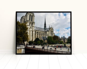 Cathedral Notre-Dame Digital Print- Paris, France
