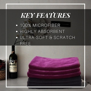 Highly Absorbent Extra Thick Microfiber Cloth- 6 Pack