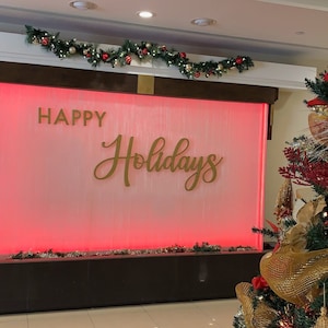 Lightweight Foam  Lobby Holiday Sign