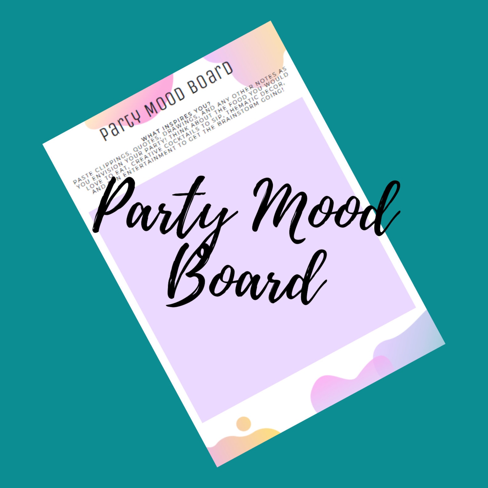 Party Planning Playbook Canva Editable Template Printable Etsy