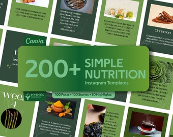 Engagement Boosting Nutrition Canva Templates instagram template  for wellness posts and stories health coach fitness and wellbeing