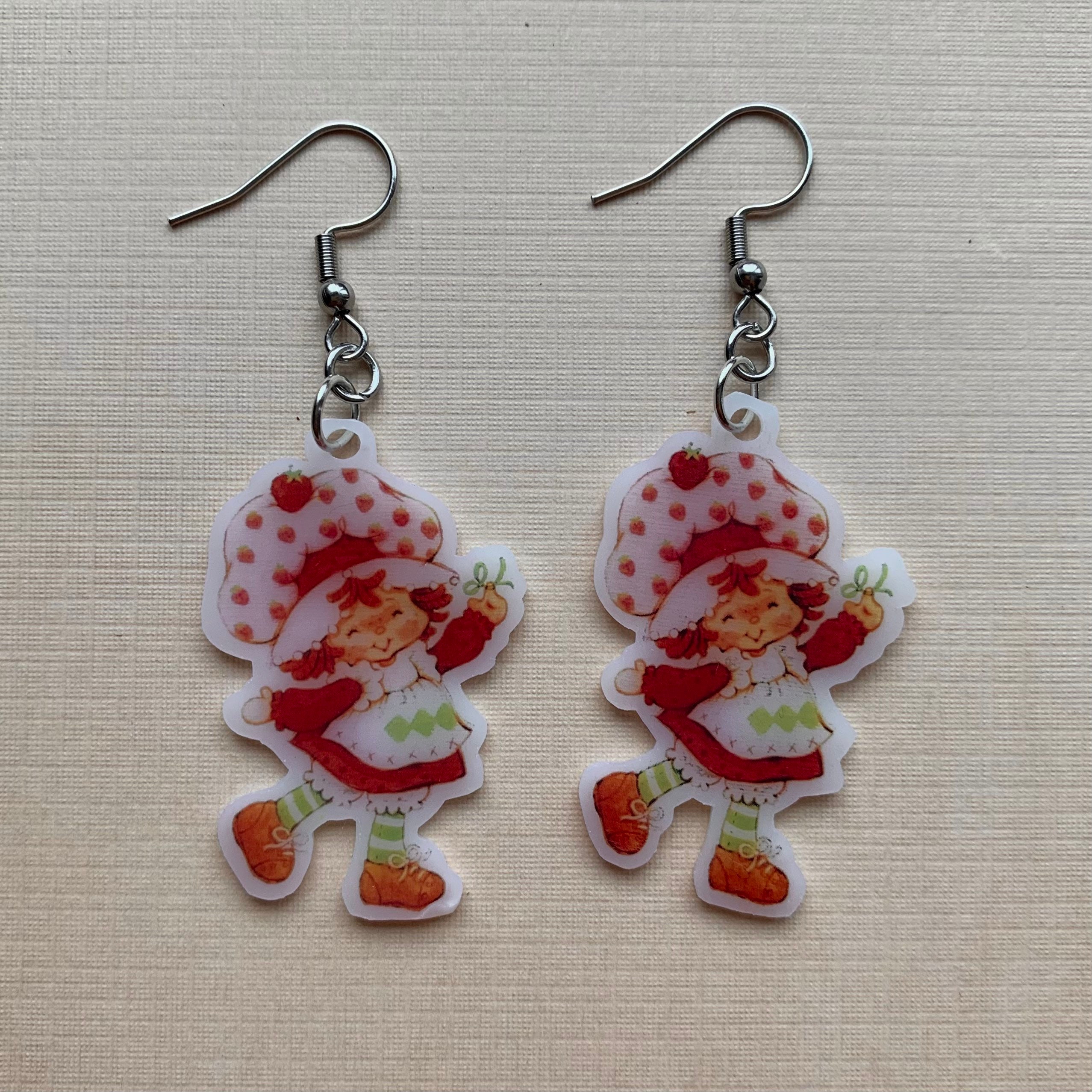 Strawberry Shortcake Earrings Etsy
