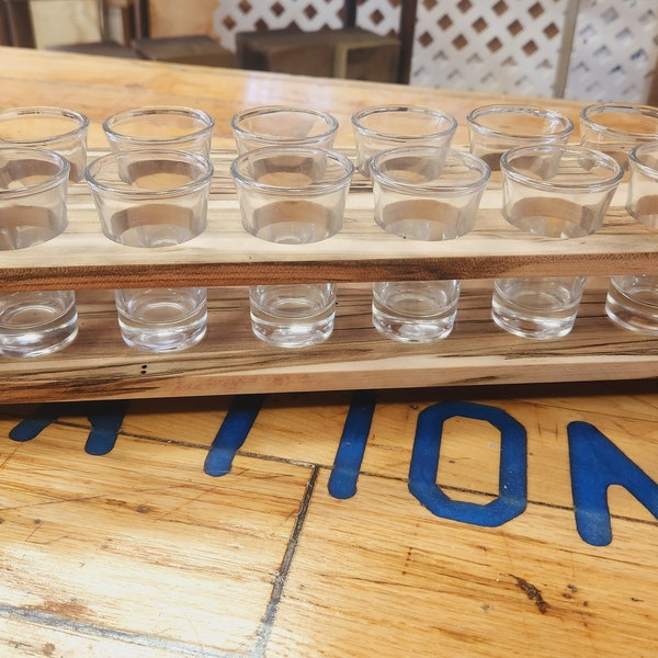 Shot Glass Flight Holder Etsy