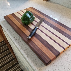 Large Cutting Board, 11" x 20", chopping board, Handmade