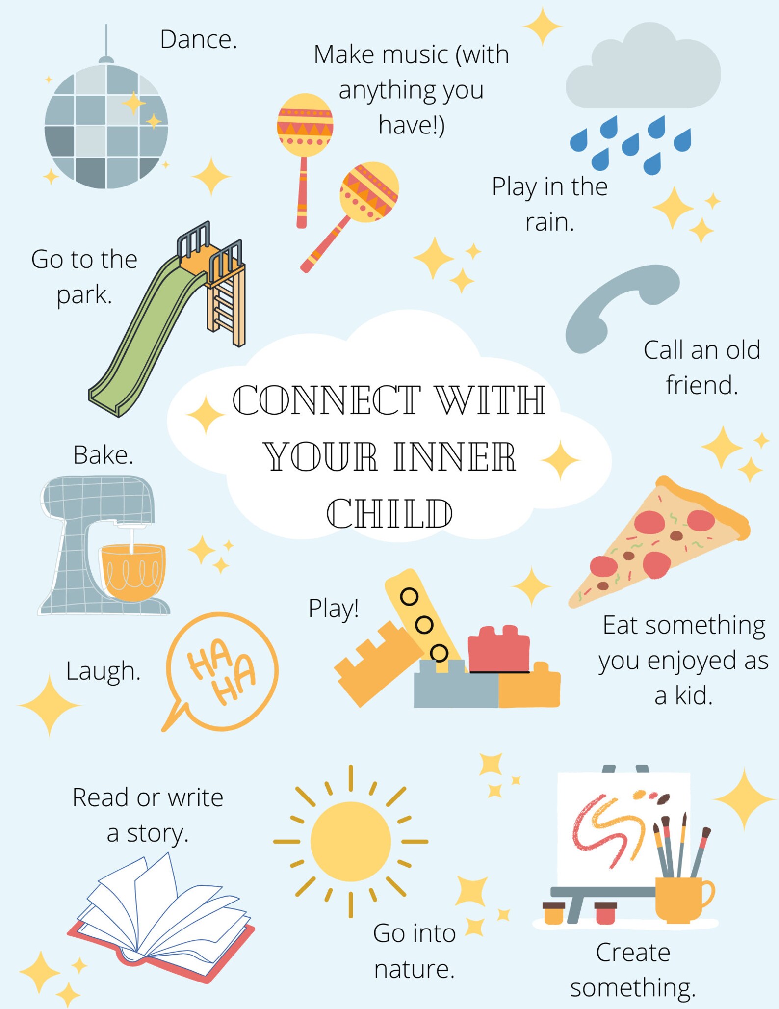 Connect With Your Inner Child Digital Download Print Out. - Etsy
