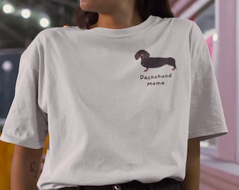 Dachshund Dog Mama Tee, Dachshund Shirt, Wiener Dog Mom, Dog Shirt, Weenie Dog, Doxie Shirt, Dachshund Gift, Dachshund Mom Shirt
