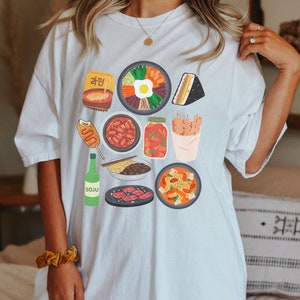 TShirt de nourriture coréenne, chemise Soju, chemise de nouilles coréennes, chemise ramen, chemise de nouilles d’envoi, chemise shinee, cadeau de maman asiatique