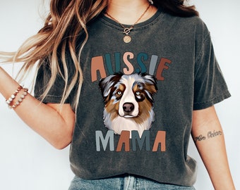 Benutzerdefinierte Komfort Farben Hundemama T-Shirt, personalisiertes Hundeshirt, Hundemama Shirt, Hundebesitzer Geschenke, Haustierliebhaber Geschenke