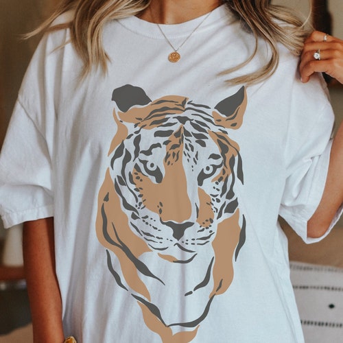 Vintage Tiger Shirt Tiger Tee Boho Graphic Tiger Tee - Etsy