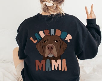 Felpa Brown Labrador Retriever Mama, Felpa Brown Labrador Retriever, Felpa con cappuccio Retriever, Dog Mom Gifts