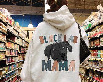 Black Lab Crewneck Sweatshirt, Black Labrador Retriever Sweatshirt, Retriever Hoodie, Dog Lover Gift