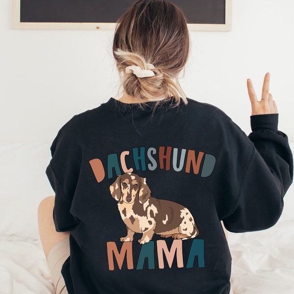 Mini Aussie Mom Sweatshirt For Women - Funny Dog Mom Pullover Fall Winter Crewneck