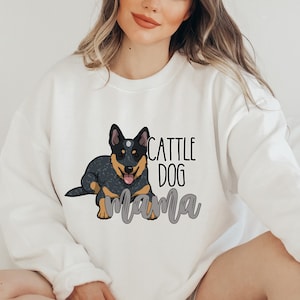 Heeler Mama Crewneck Sweatshirt, Australian Cattle Dog Sweatshirt, Heeler Hoodie, Gifts for Dog Mom and Dad