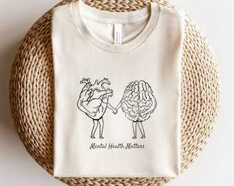 Mental Health Tshirt, Mental Health Shirt, MentalEs Bewusstsein Shirt, Psychologie Shirt, Motivationsshirt, Therapie Shirt, Support Shirt