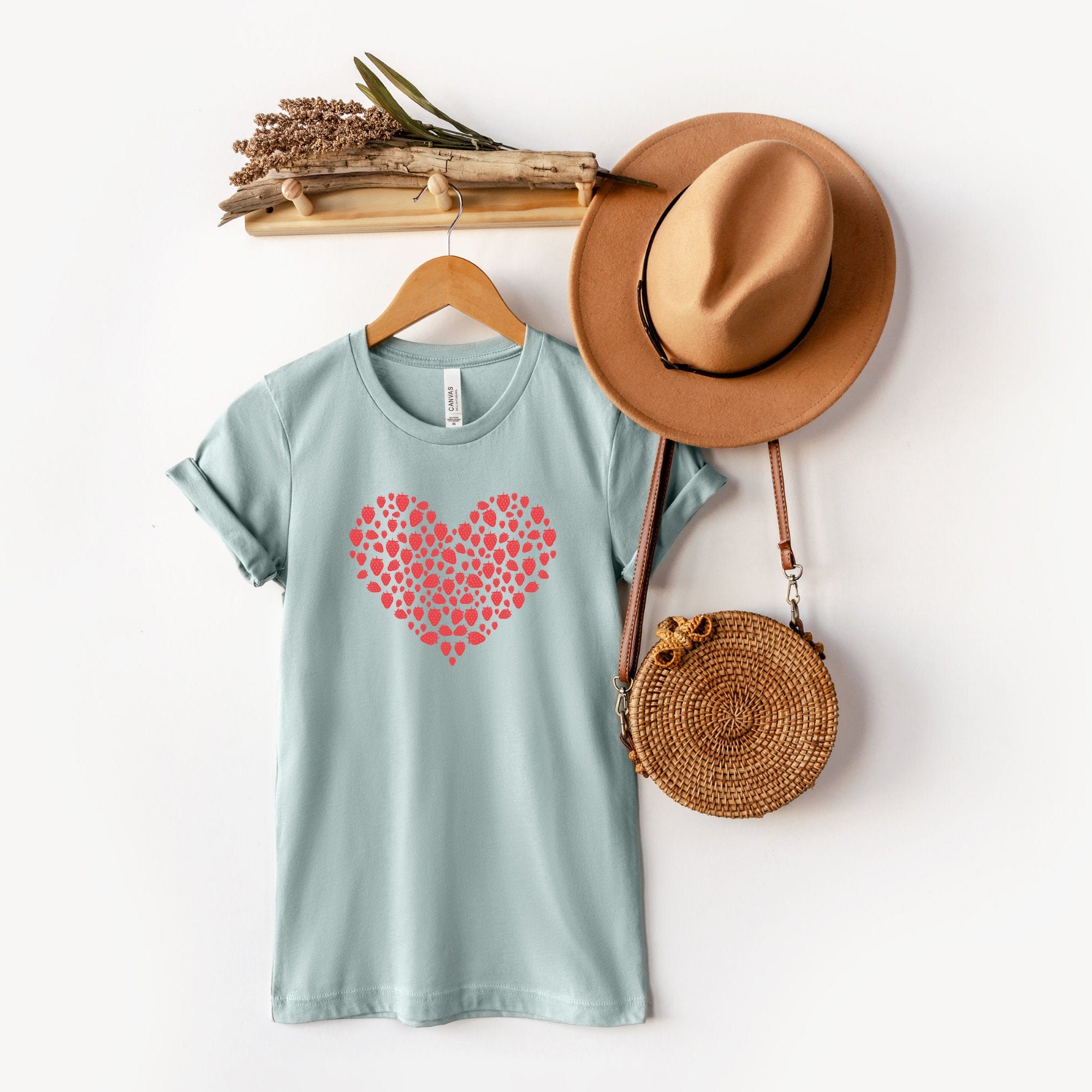 Strawberry Shirt Cute Strawberry Cottagecore Clothing | Etsy