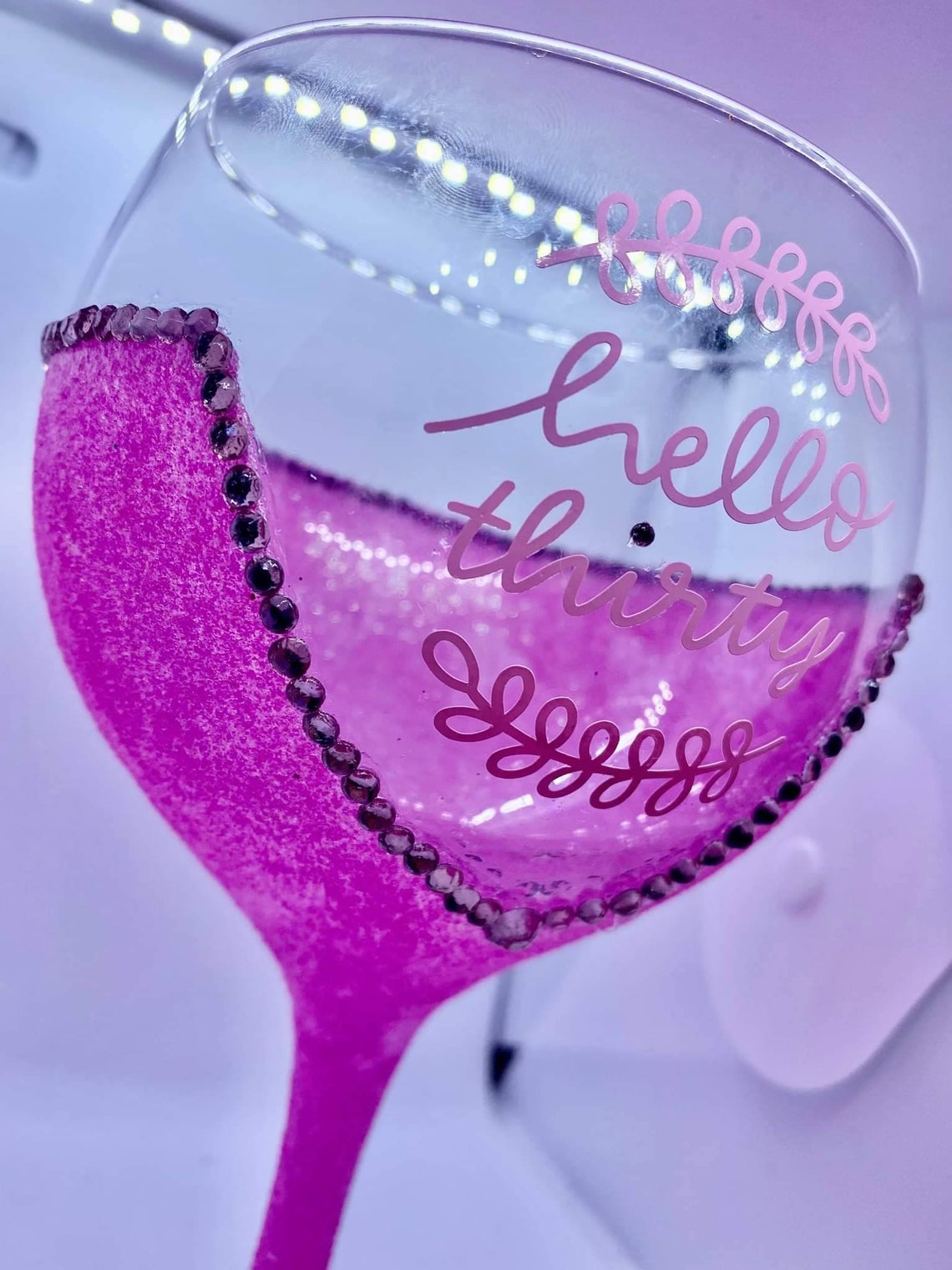 pink gin glasses tesco