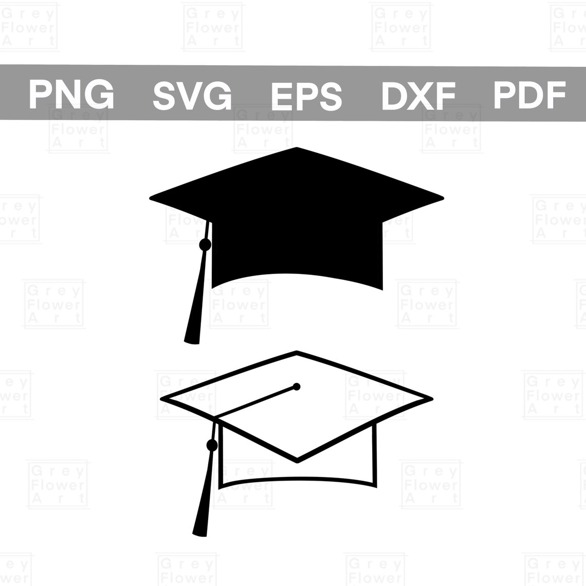 Graduation Cap Svgsvg Digital graduation Cap Png Black - Etsy