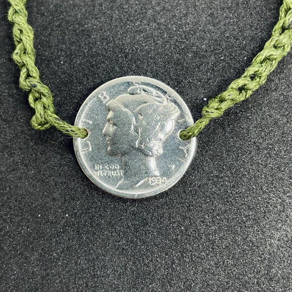 Mercury Dime Protector Ankle Bracelet