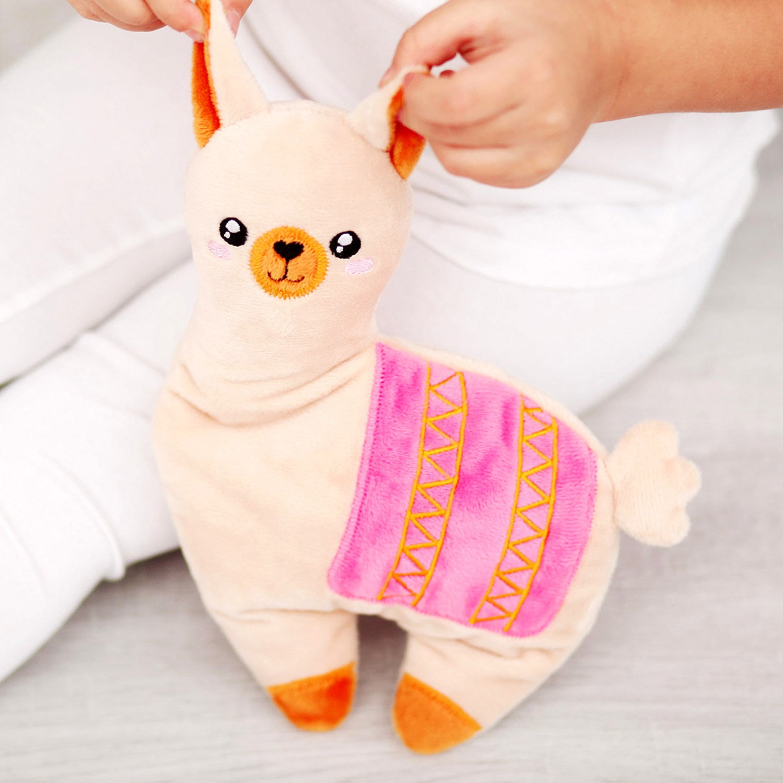 Heatable Toy With Cherry Seeds Llama Warmie Microwavable - Etsy