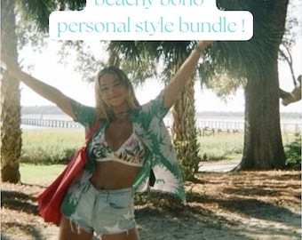 Bundel met persoonlijke stijl voor strandmeisjes