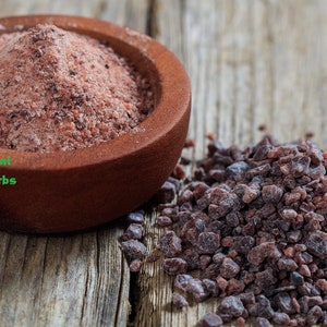 Sel noir, 100% pur et naturel Sel noir Expédition dans le monde entier 100 g à 1 kg