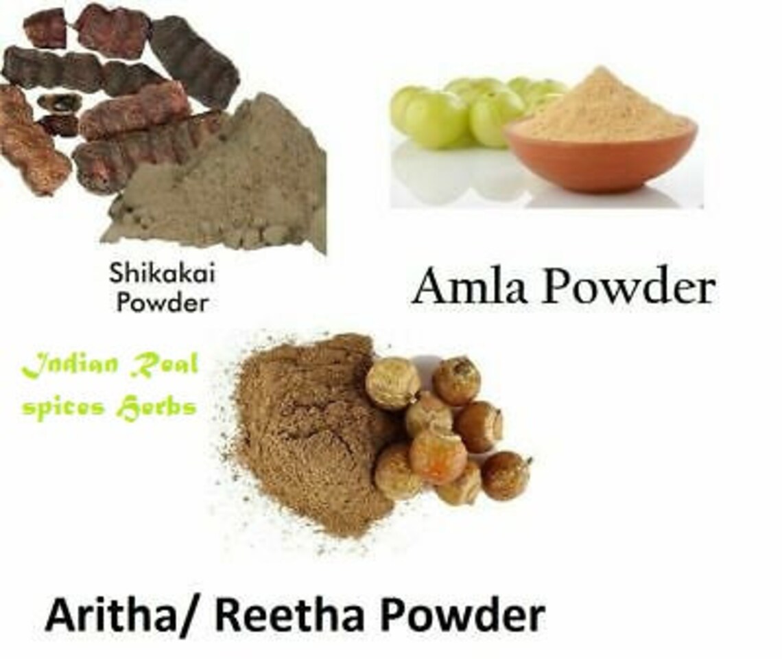 Amla Reetha Shikakai Mix Powder 100 Pure and Natural Amla Etsy