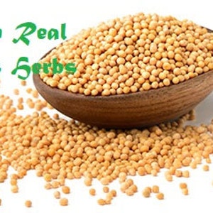 Yellow Mustard Seeds, 100% AYURVEDIC NATURAL Yellow Mustard Seeds, Free Worldwide Shipping 100Gm To 1kg