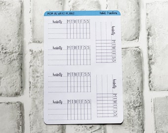 Habit Tracker planner stickers, perfect voor Bullet Journal, altijd volgeboekt, Hobonichi Cousin