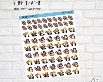 Cheerleader, football, cheer - icons