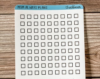 Checkbox, check box, checklist, planner stickers