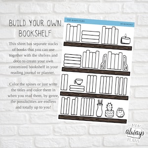 Bouw je eigen boekenplank | BYO boekenplankstickers