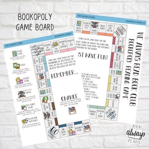2023 We Always Read Bookopoly - Book Club - Reading Challenge Game