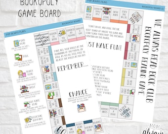 2023 We Always Read Bookopoly - Book Club - Reading Challenge Game