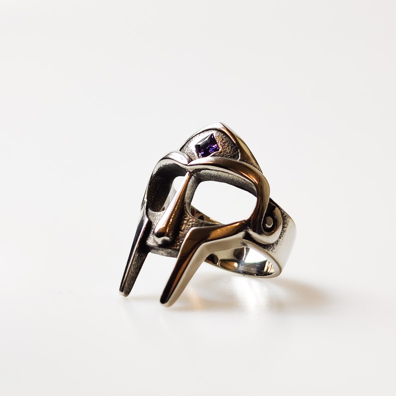 MF DOOM Ring (Purple Stone) 