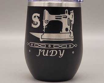 Personalized Engraved Featherweight Themed Tumbler