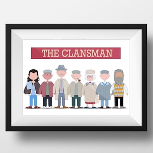 Still Spiel Clansman Druck | Jack und Victor | Schottische lustige digitale Kunst | Glasgow-Komödie | Schottland Geburtstag, Jahrestag Geschenk für Mann / Ihn