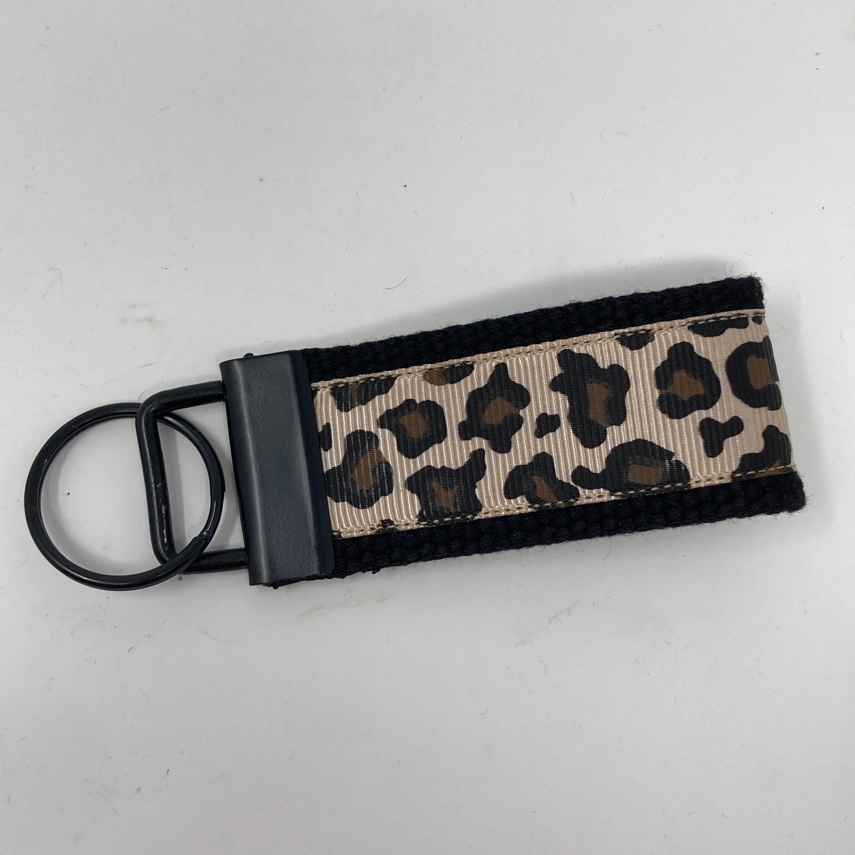 Leopard Print Cheetah Print Key Fob Wristlet Keychain Keyring - Etsy