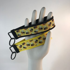Bumblebee, Honeybee Key Fob Wristlet Keychain Keyring
