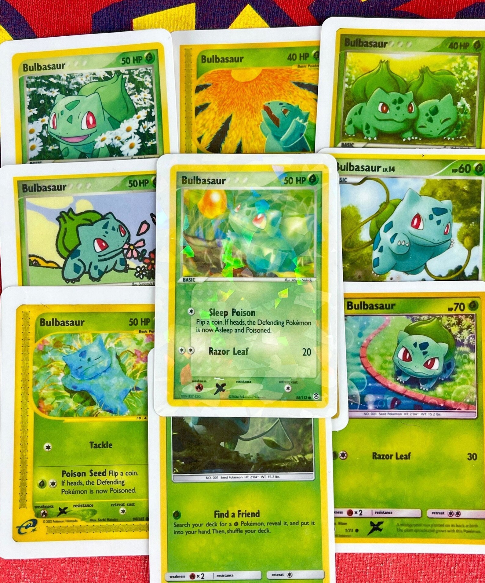 Bulbasaur Holographic Pokemon Sticker Waterproof Vinyl Card Etsy