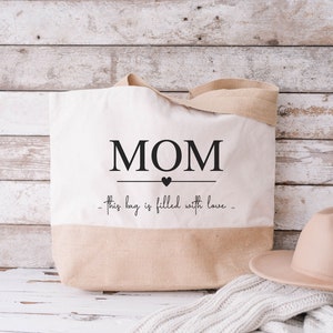 Jute Bag, Mommy Bag, Mama Bag, Shopping Shopper