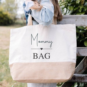 Jute Bag, Mommy Bag, Mama Bag, Shopping Shopper