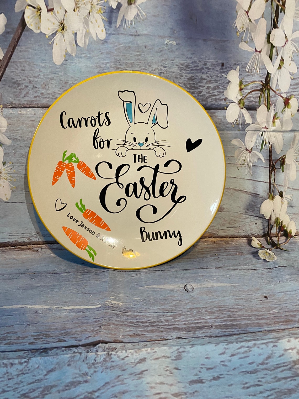 Personalised Easter plate Etsy