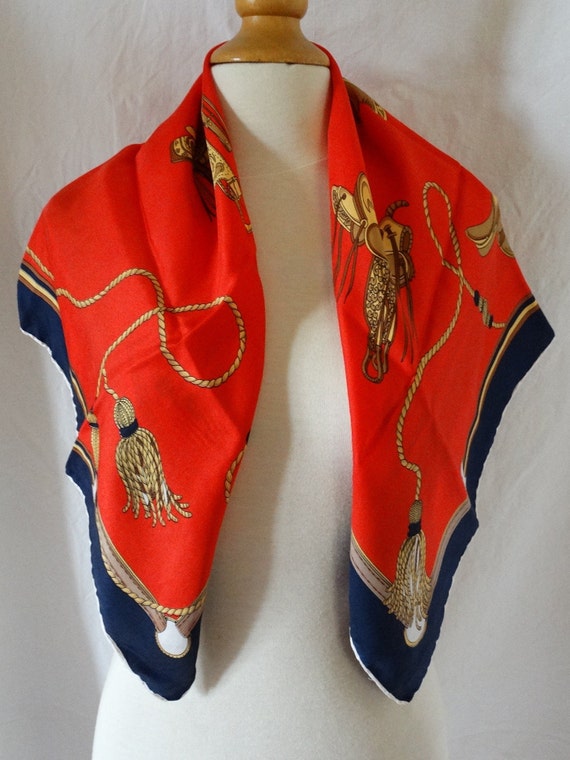Vintage Jean D'Ormont/French designer scarf/Neck … - image 3
