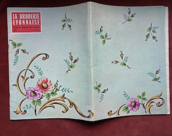 La Broderie Lyonnaise embroidery magazine/Special edition 1960s French sewing publication
