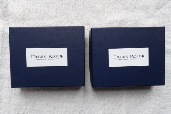 Vintage Derek Rose handkerchiefs/2 as new, boxed … - image 10