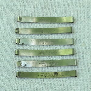 Bobbed hair curlers/Art deco West Electrichair styling clips/Sprung steel hair wavers/Collectible antique hairdressing/Gibson girl hair do