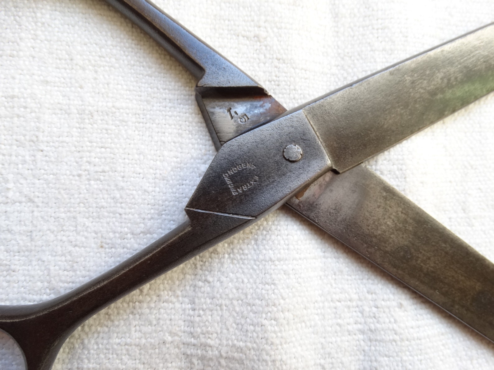 Vintage Nogent Scissors/very Long Blunt Nose Scissors/french Etsy