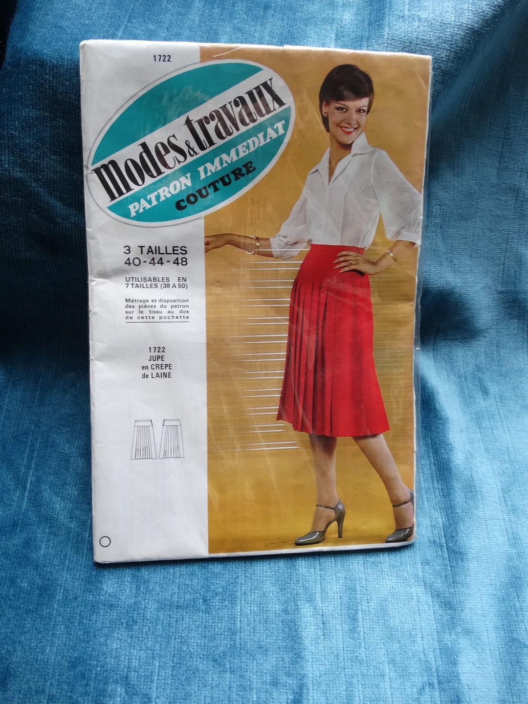 Skirt Pattern/modes & Travaux Pattern Number 1722/patron Couture ...